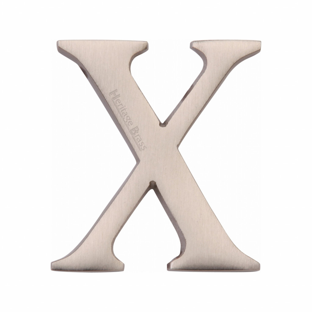 M Marcus Heritage Brass Letter X - Pin Fix 51mm